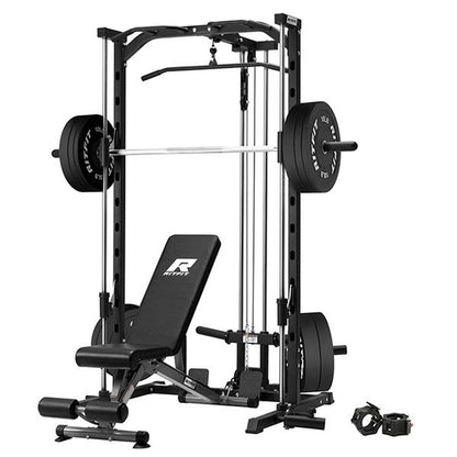 Ritfit PSR05 Ultimate Multifunctional Smith Machine with 13 Accessories - Complete Home Gym System for Strength Training and Squats