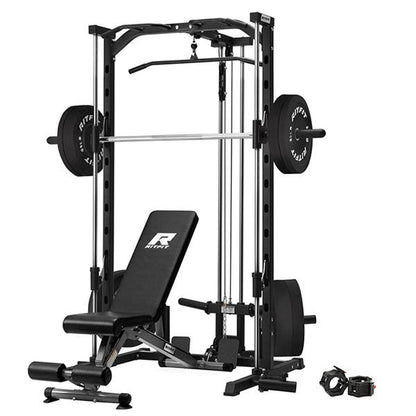 Ritfit PSR05 Ultimate Multifunctional Smith Machine with 13 Accessories - Complete Home Gym System for Strength Training and Squats