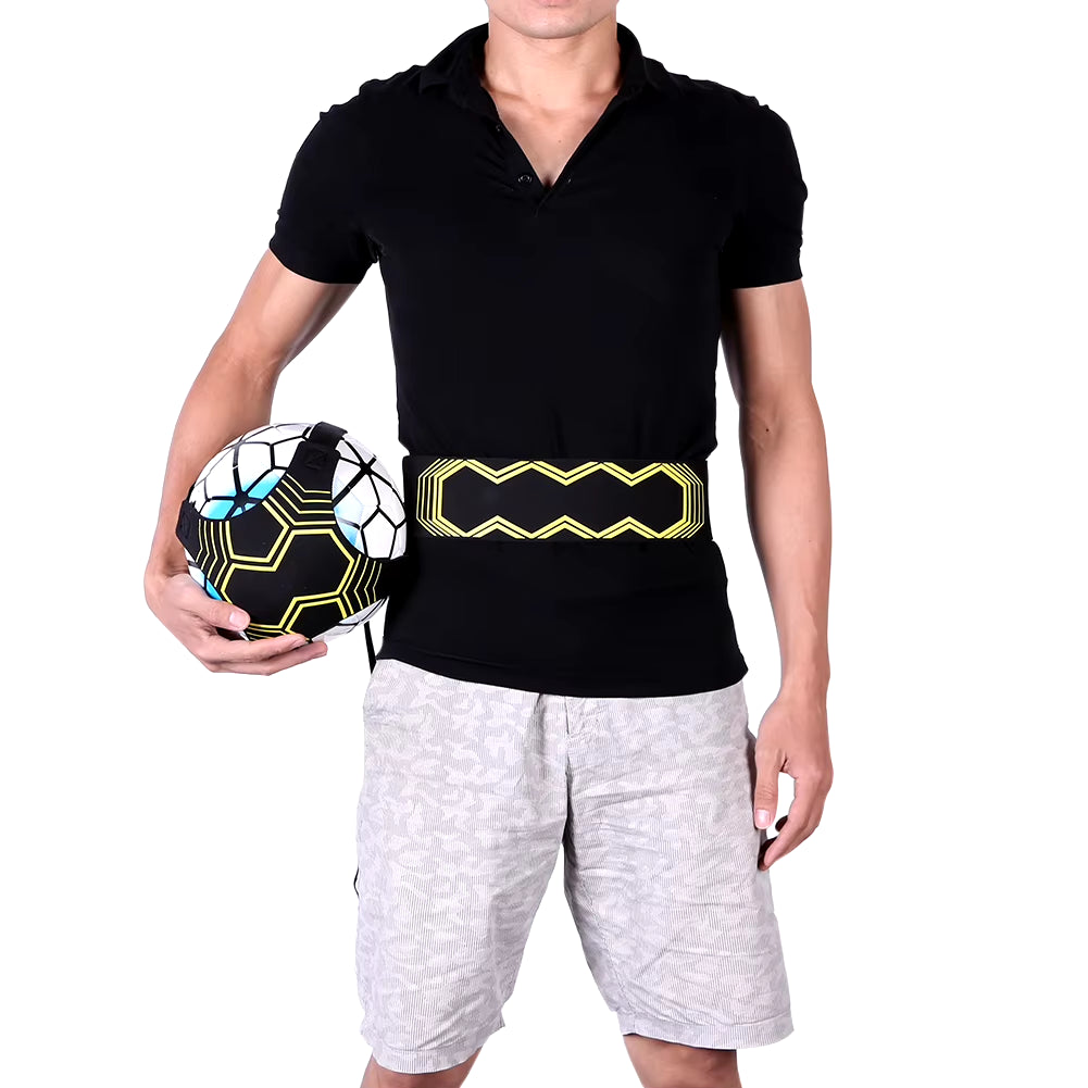 Adjustable Football Kick Trainer - Elastic Belt & Juggle Bag for Solo Soccer Practice