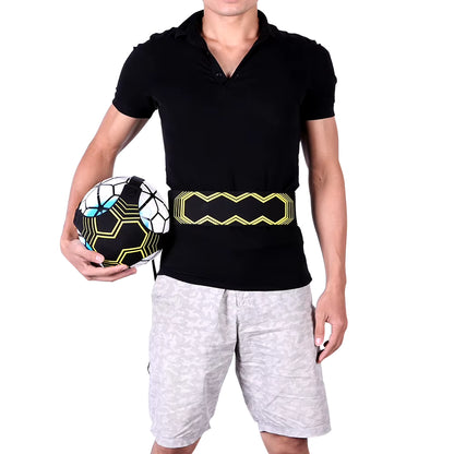 Adjustable Football Kick Trainer - Elastic Belt & Juggle Bag for Solo Soccer Practice