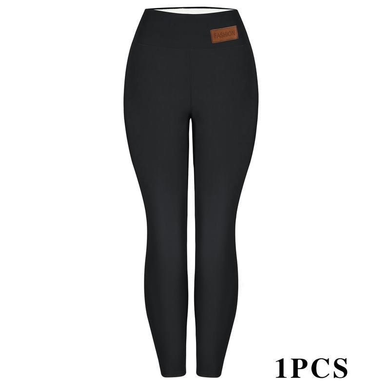 CHRLEISURE 1/3PCS Winter Thick Warm Fleece Lined Leggings for Cold Weather High Waist Women'S Cozy Workout Wear Fleece Pants for Yoga Riding Casual Wear