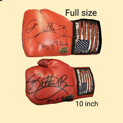 Authentic Butterbean Autographed Boxing Glove - Custom Made, Full Size or 10 Inch, Includes COA Sticker!
