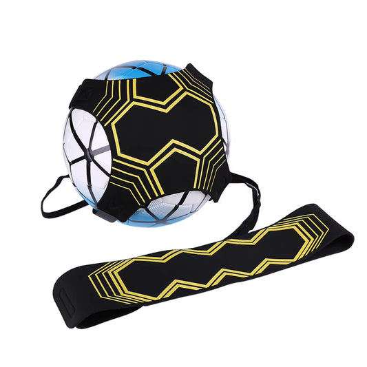 Adjustable Football Kick Trainer - Elastic Belt & Juggle Bag for Solo Soccer Practice